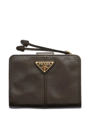 Prada small leather wallet - Brown