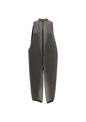 Rick Owens knit shearling-lined gilet - Grey