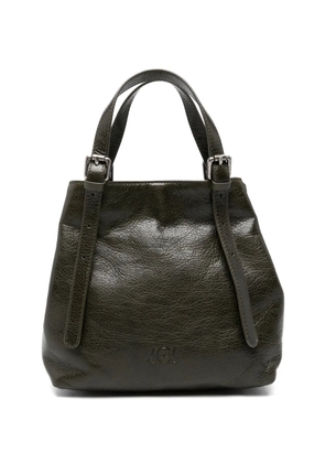 AUTENTICA 504 buckle-detail leather tote bag - Green