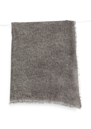 Avant Toi frayed-edge scarf - Grey