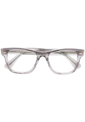 Oliver Peoples square transparent-frame glasses - Grey
