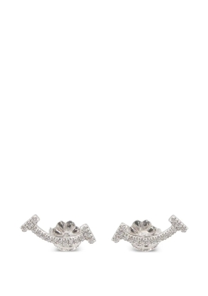 Tiffany & Co Eyewear 2010s T Smile diamond earrings - Silver