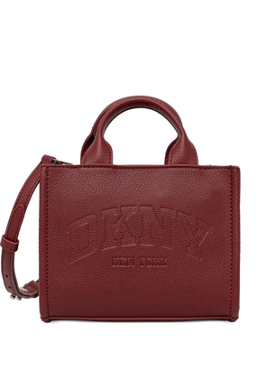 DKNY mini Handle logo-debossed tote bag - Red