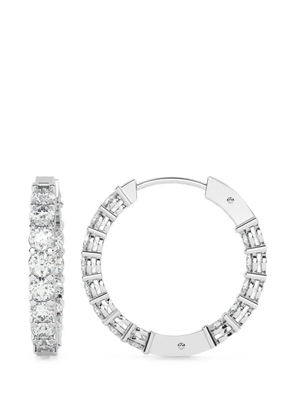 Diamond Essentials laboratory-grown diamond hoop earrings - Silver