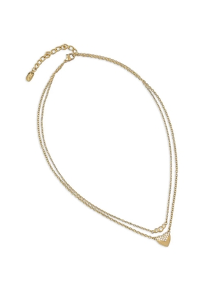 Karl Lagerfeld crystal-embellished heart-pendant necklace - Gold