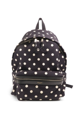 Saint Laurent Pre-Owned Rucksack polka-dot backpack - Black
