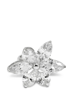 Carolina Herrera Vintage Jasmine crystal ring - Silver