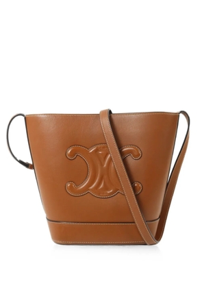 Celine Pre-Owned small Cuir Triomphe bucket bag - Brown