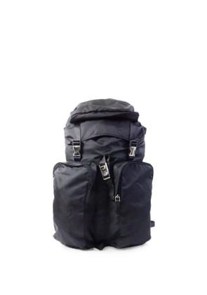 Prada Pre-Owned Tessuto buckle-fastening backpack - Black