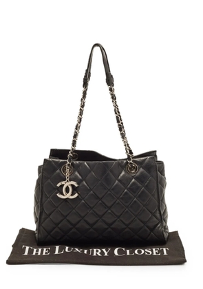 CHANEL Pre-Owned 2014 small quilted CC tote bag - Black