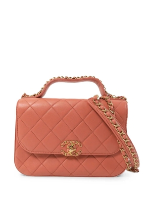 CHANEL Pre-Owned interlocking-CC shoulder bag - Pink