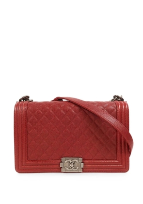 CHANEL Pre-Owned Boy 28 chain shoulder bag - Red