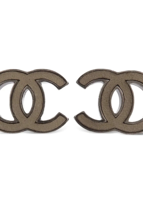 CHANEL Pre-Owned post-back-fastening earrings - Grey