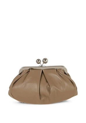 Weekend Max Mara Pasticcino pleated clutch bag - Neutrals