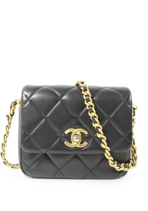 CHANEL Pre-Owned turn-lock-fastening shoulder bag - Black