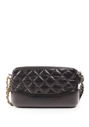 CHANEL Pre-Owned Gabrielle quilted shoulder bag - Black