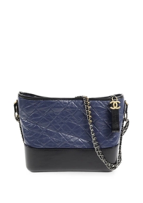 CHANEL Pre-Owned Gabrielle quilted shoulder bag - Blue