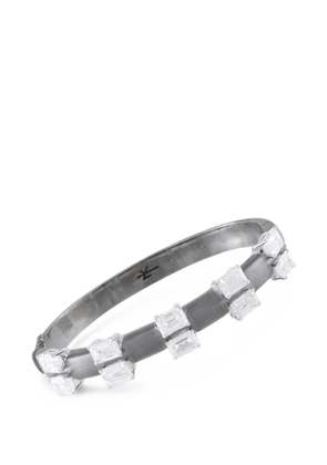 Nikos Koulis diamond-embellished bangle - Black
