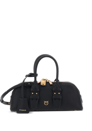 PINKO small Escape leather tote bag - Black