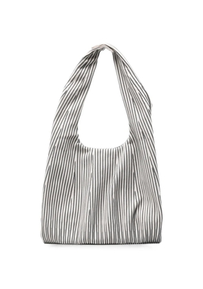 CFCL large Dayfuku striped pleated shoulder bag - Neutrals