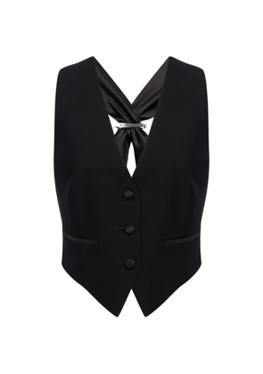 DONDUP buckled-back waistcoat - Black