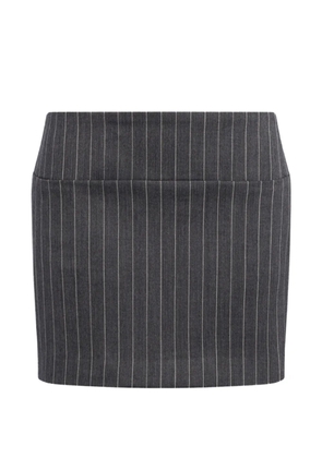 DONDUP pinstripe-pattern mini skirt - Grey