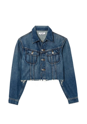 RE/DONE Californian raw-cut denim jacket - Blue