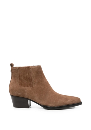 GUESS USA suede elasticated-side Chelsea boots - Brown