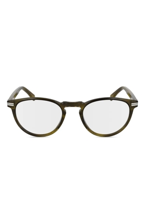 Lacoste striped round glasses - Green