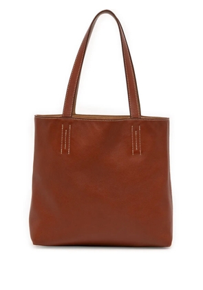 Hermès Pre-Owned 2000-2020 Swift and Veau Sikkim Double Sens 28 tote bag - Brown