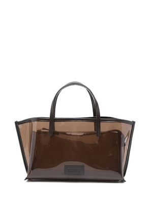 STAUD clear tote bag - Brown
