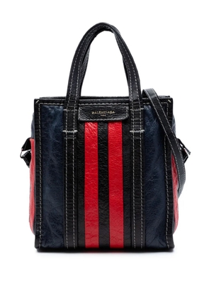 Balenciaga Pre-Owned 2017 Lambskin Bazar Shopper XS satchel - Black