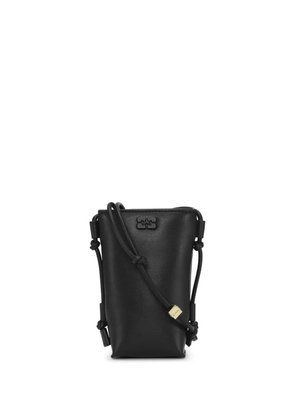 GANNI leather crossbody bag - Black