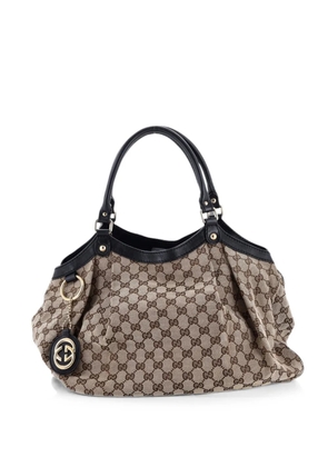 Gucci Pre-Owned Sukey GG Canvas with Leather Large tote bag - Brown