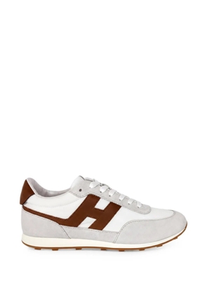 Hogan Athletic logo-patch panelled sneakers - White