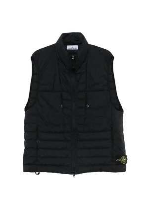 Stone Island quilted logo-patch gilet - Blue
