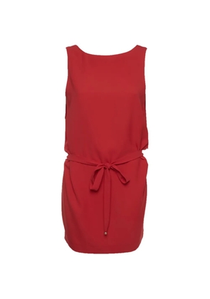 Moschino Pre-Owned belted crepe mini dress - Red