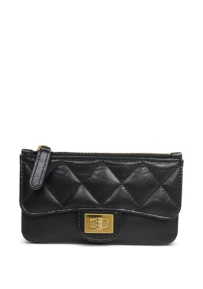 CHANEL Pre-Owned 2.55 quilted card holder - Black
