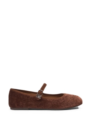 Casadei New C-Chain faux-pony ballet flats - Brown