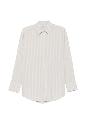 TOTEME oversized striped shirt - Neutrals