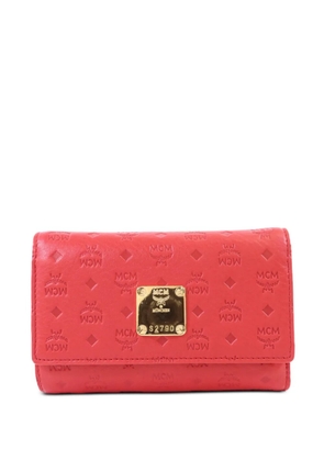 MCM Pre-Owned logo-embossed tri-fold wallet - Red
