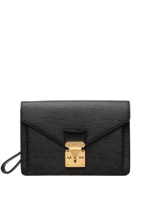 Louis Vuitton Pre-Owned 2003 Epi Pochette Sellier Dragonne clutch bag - Black