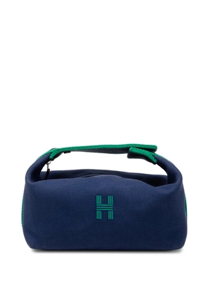 Hermès Pre-Owned 2020-2026 Small Toile Bride A Brac Case vanity bag - Blue