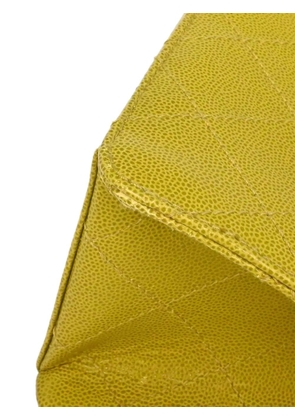 CHANEL Pre-Owned 1998 diamond-quilting tote bag - Yellow