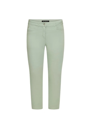 Betty Barclay slim-fit cropped trousers - Green