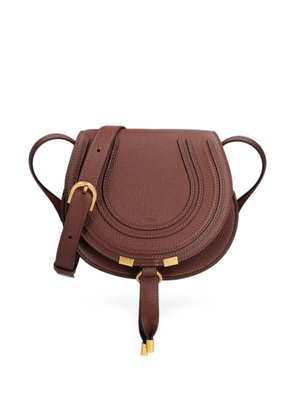 Chloé small Marcie saddle-stitch crossbody bag - Brown