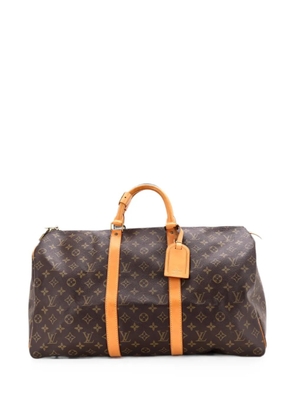 Louis Vuitton Pre-Owned Keepall Bag Monogram Canvas 50 travel bag - Brown