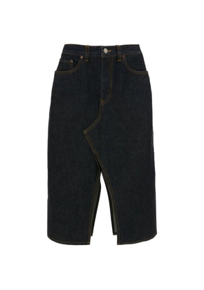 Victoria Beckham Kick Pocket pleated midi skirt - Blue