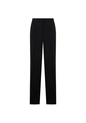 Alberta Ferretti high-waisted straight-leg trousers - Black