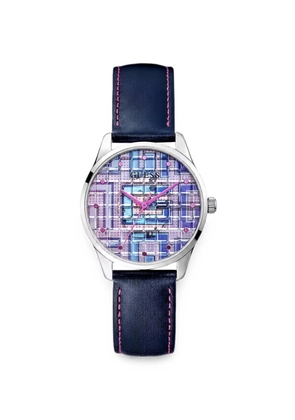 GUESS USA logo-print 36mm watch - Purple
